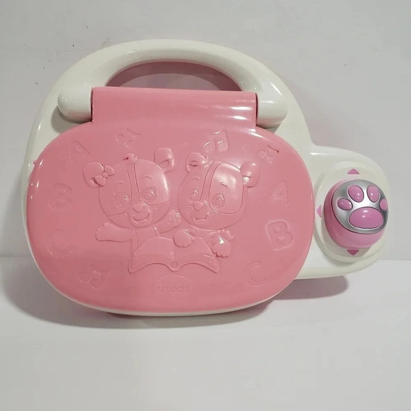 V-tech Lil Smart Top Learning Lodge Early Education Laptop Pink. - Picture 4 of 6